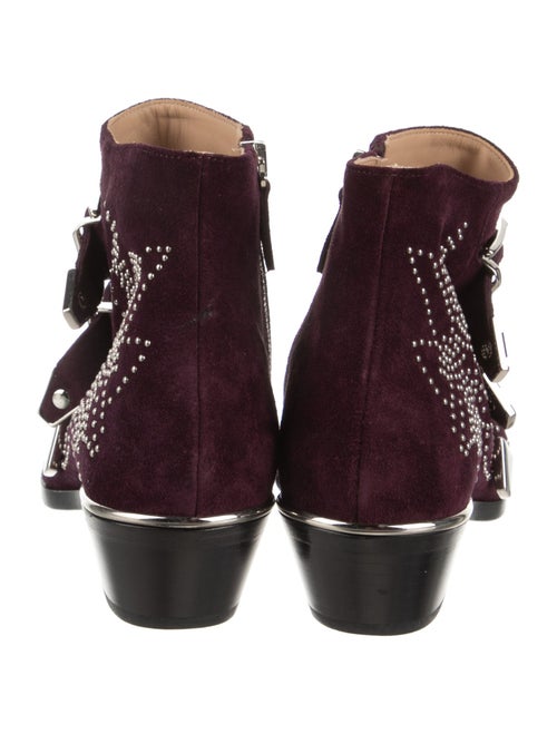 Chloé Printed Studded Accents Western Boots