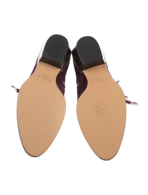 Chloé Printed Studded Accents Western Boots