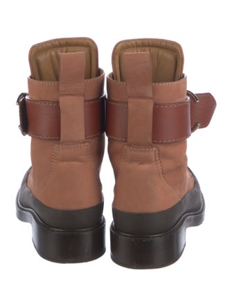 Chloé Leather Combat Boots
