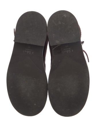 Chloé Leather Combat Boots