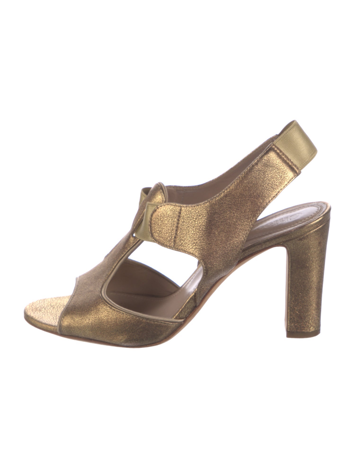 Chloé Leather T-Strap Sandals