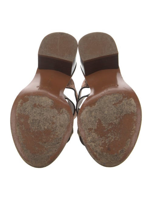 Chloé Leather Scalloped Accent Slides