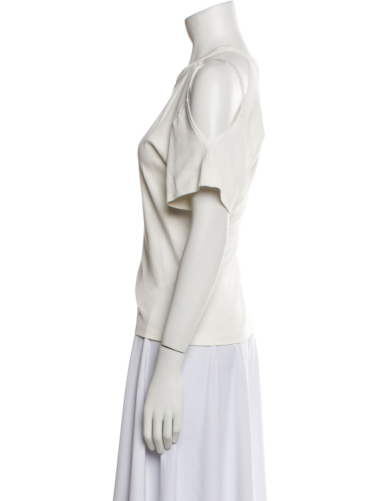 Chloé V-Neck Short Sleeve Top