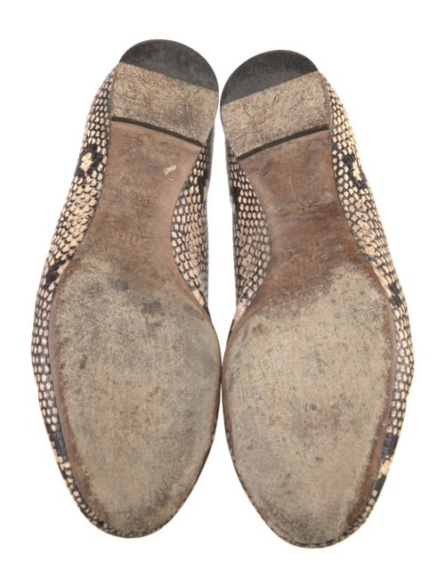 Chloé Leather Animal Print Ballet Flats