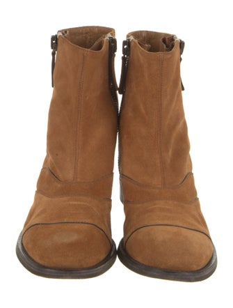 Chloé Suede Combat Boots