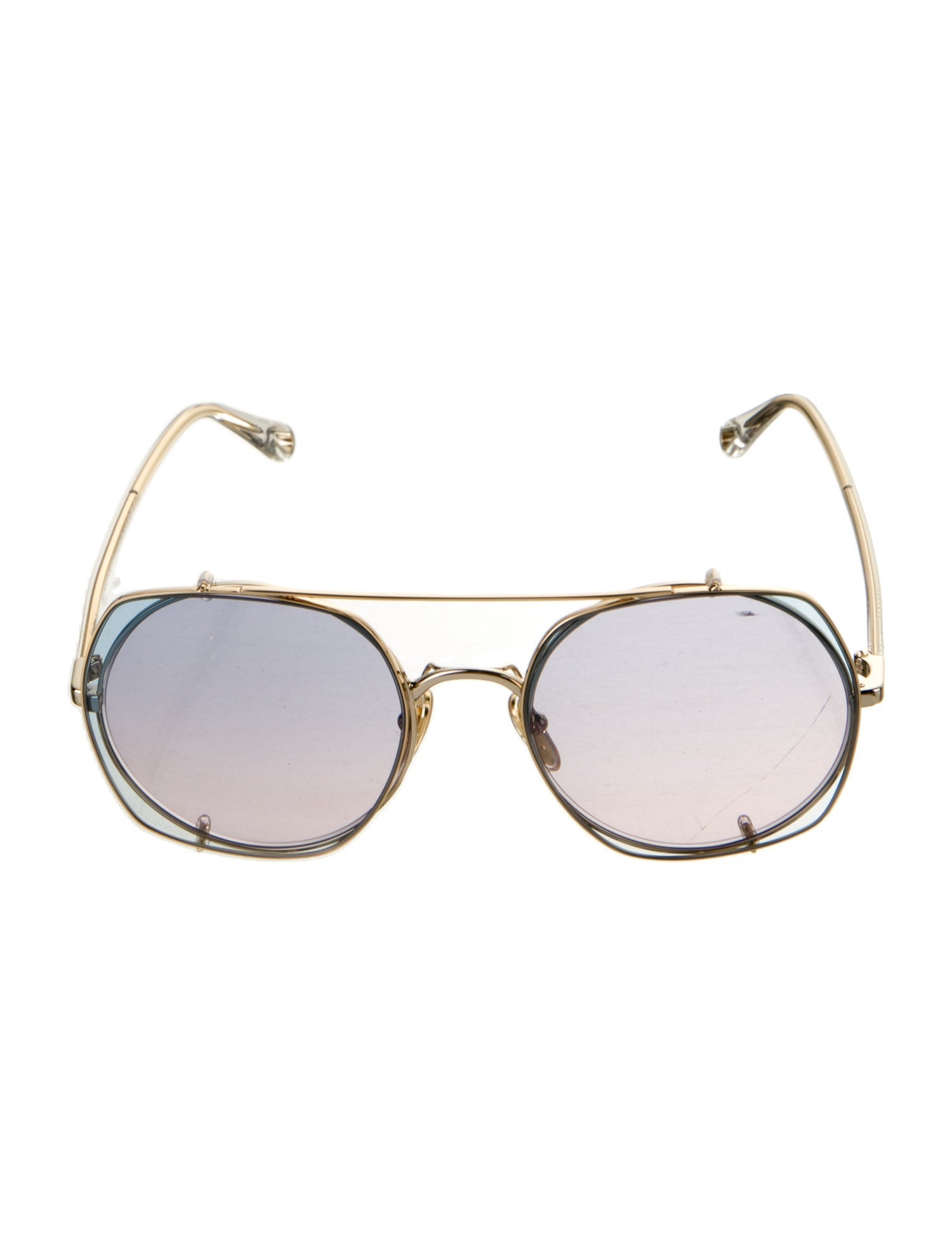 Chloé Round Mirrored Sunglasses w/ Tags