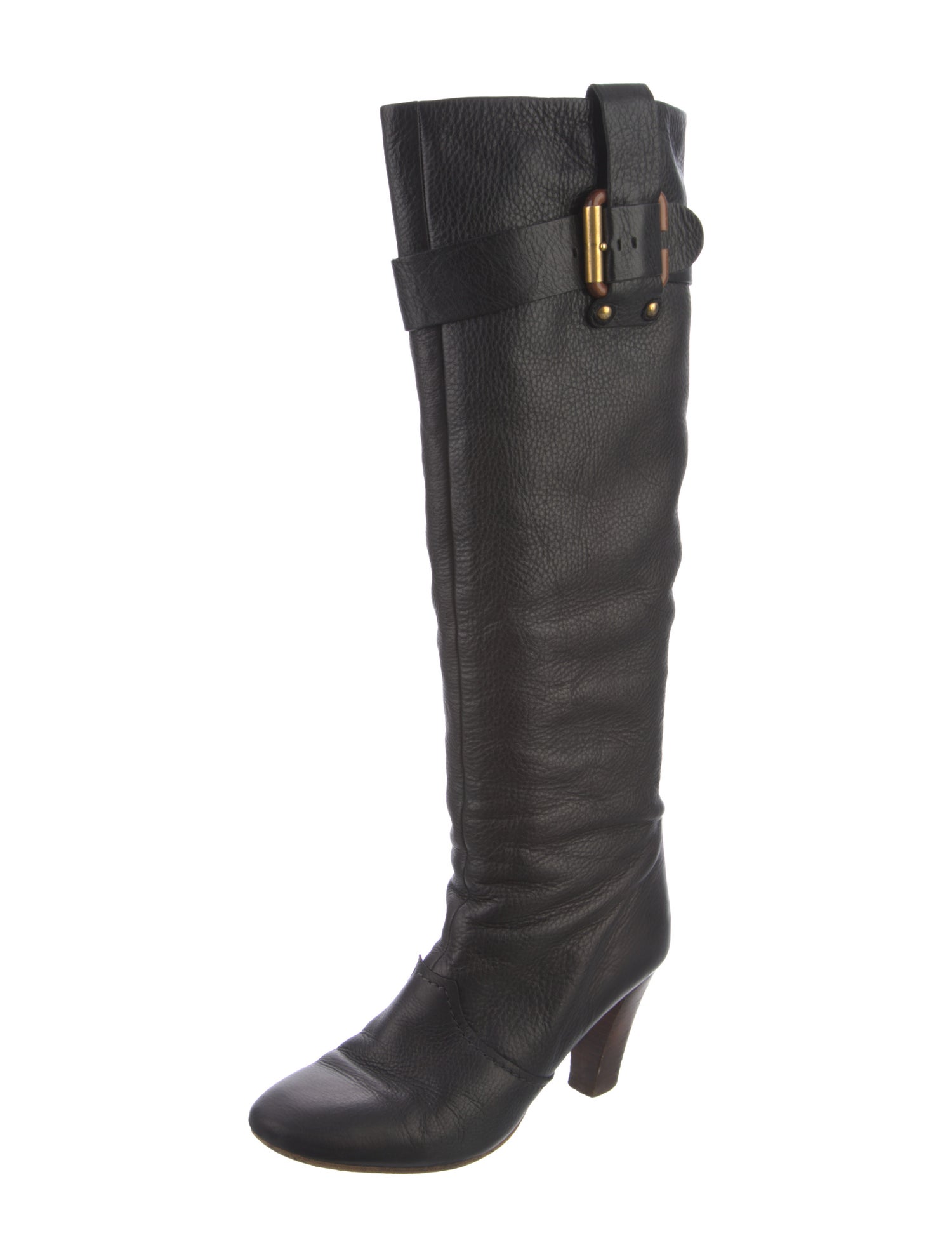 Chloé Leather Riding Boots
