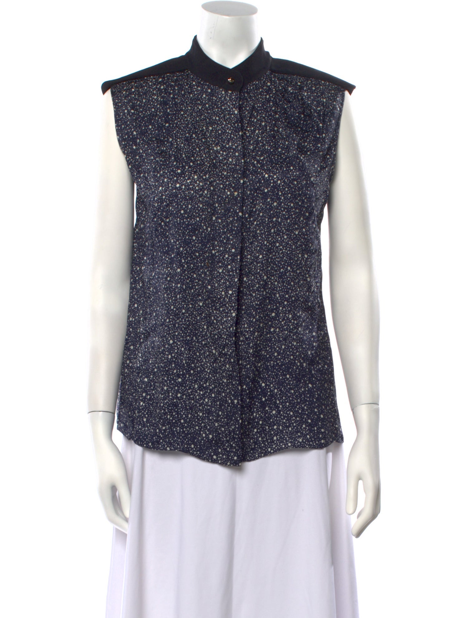 Chloé Silk Printed Button-Up Top