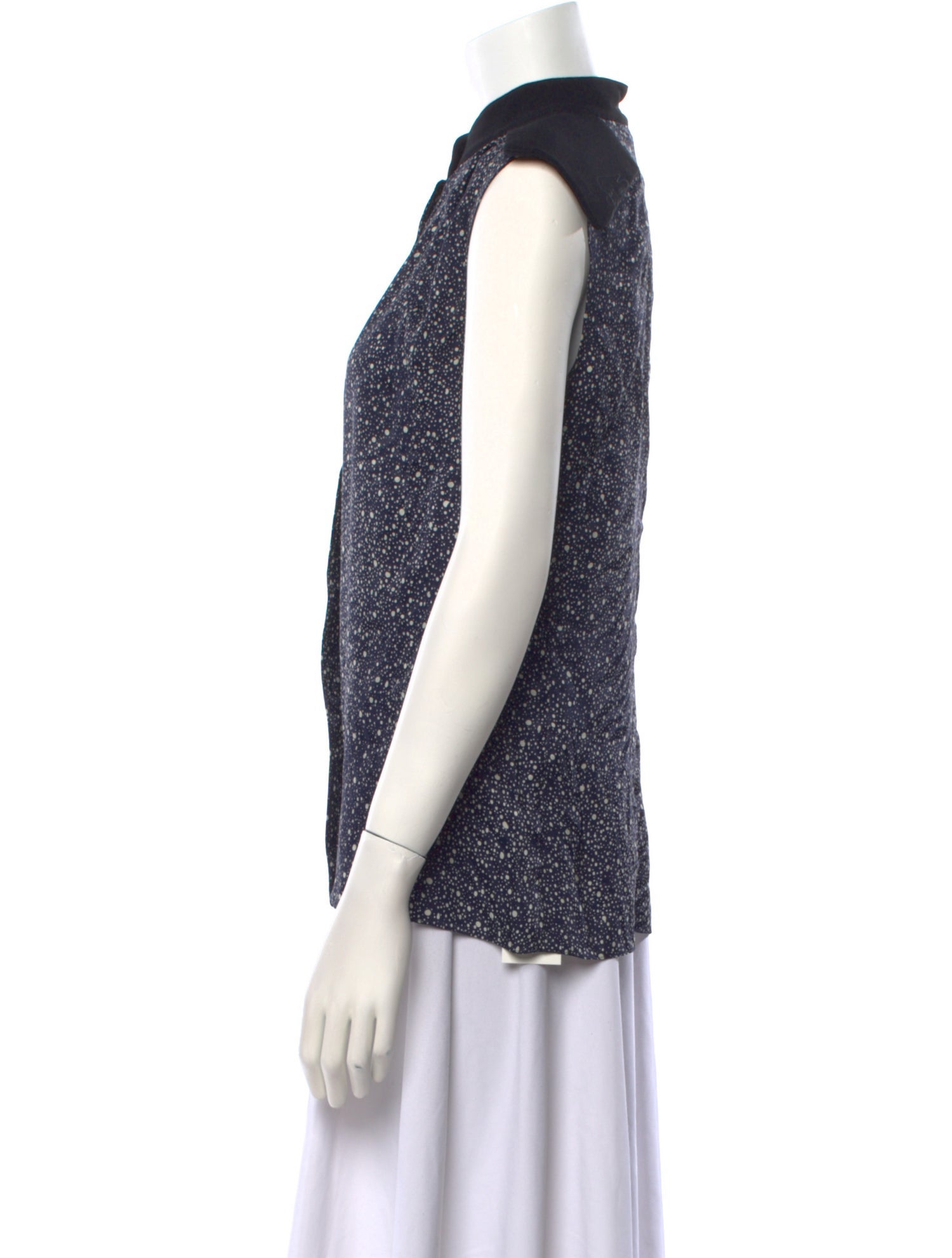 Chloé Silk Printed Button-Up Top