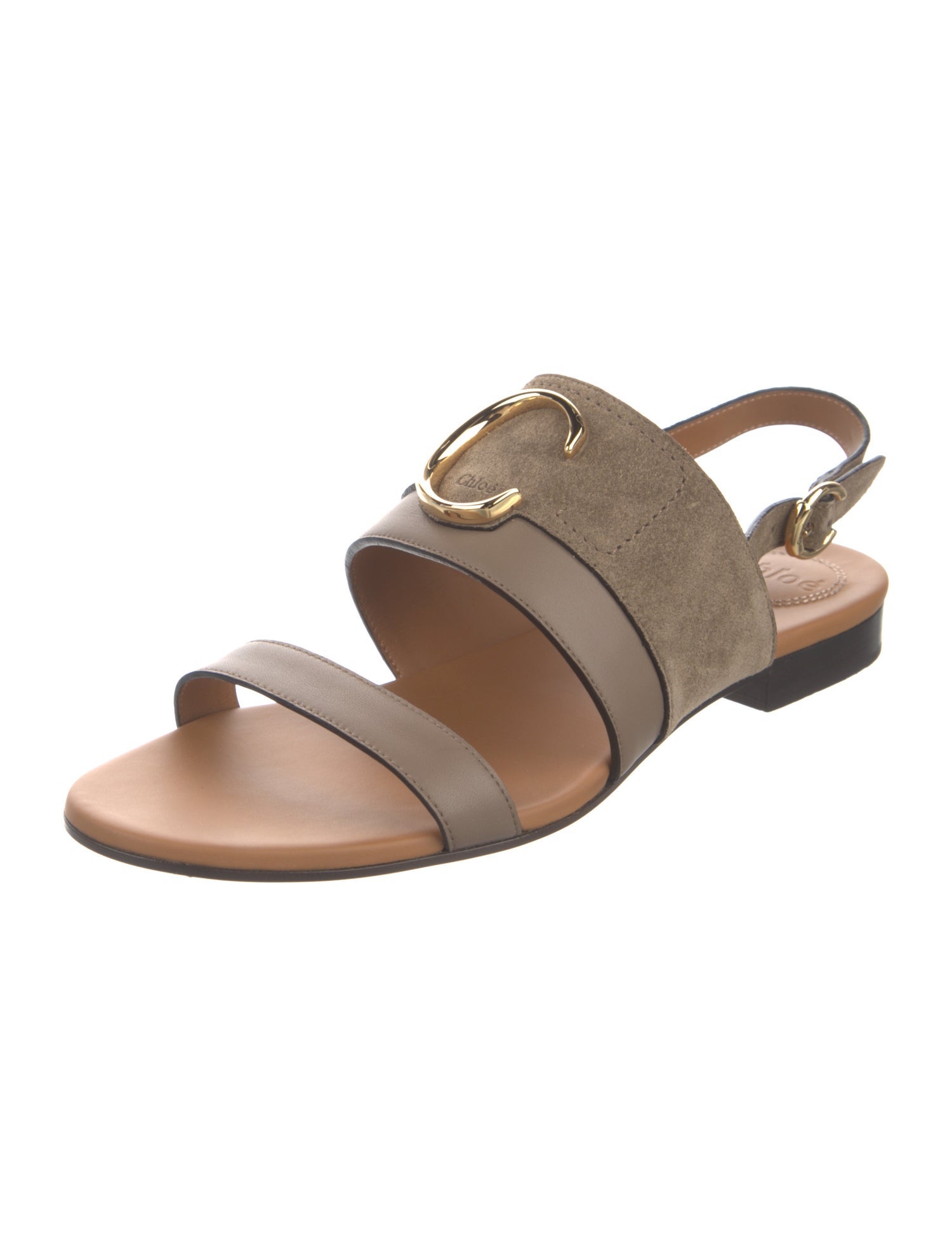 Chloé Suede Slingback Sandals