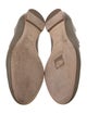 Chloé Leather Scalloped Accent Ballet Flats