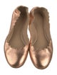 Chloé Leather Scalloped Accent Ballet Flats