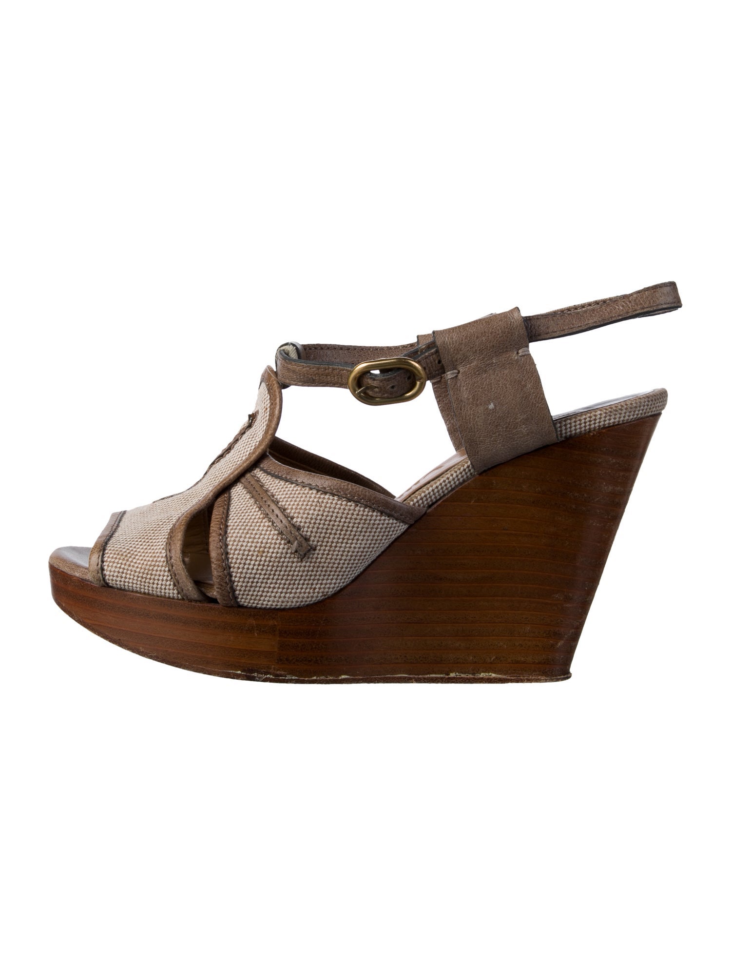 Chloé Canvas Slingback Sandals