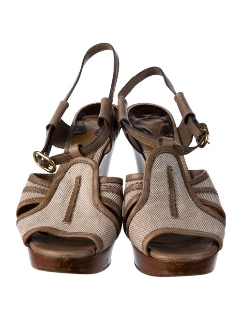 Chloé Canvas Slingback Sandals
