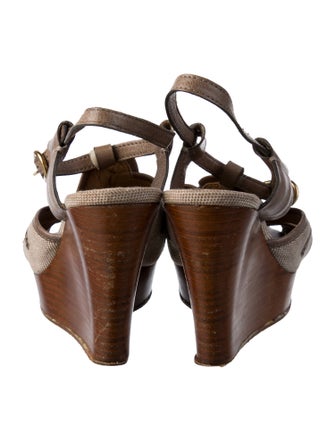 Chloé Canvas Slingback Sandals