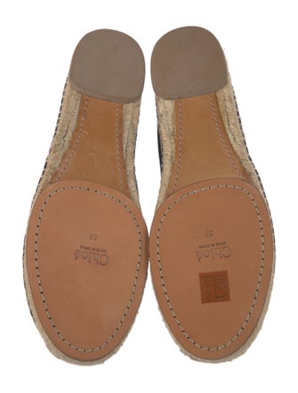 Chloé Suede Scalloped Accent Espadrilles