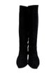 Chanel Interlocking CC Logo Suede Riding Boots