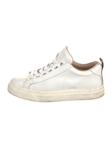 Chloé Sneakers Leather Scalloped Accent IT 39 | 9