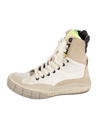 Chloé Nylon Colorblock Pattern Sneakers