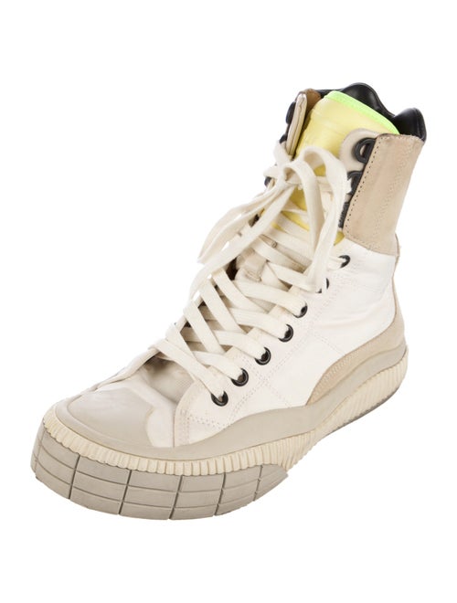 Chloé Nylon Colorblock Pattern Sneakers