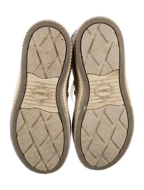 Chloé Nylon Colorblock Pattern Sneakers