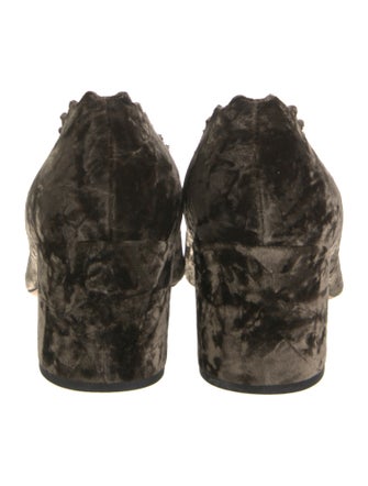 Chloé Velvet Scalloped Accent Pumps