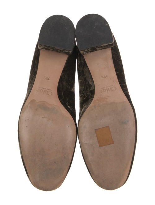 Chloé Velvet Scalloped Accent Pumps