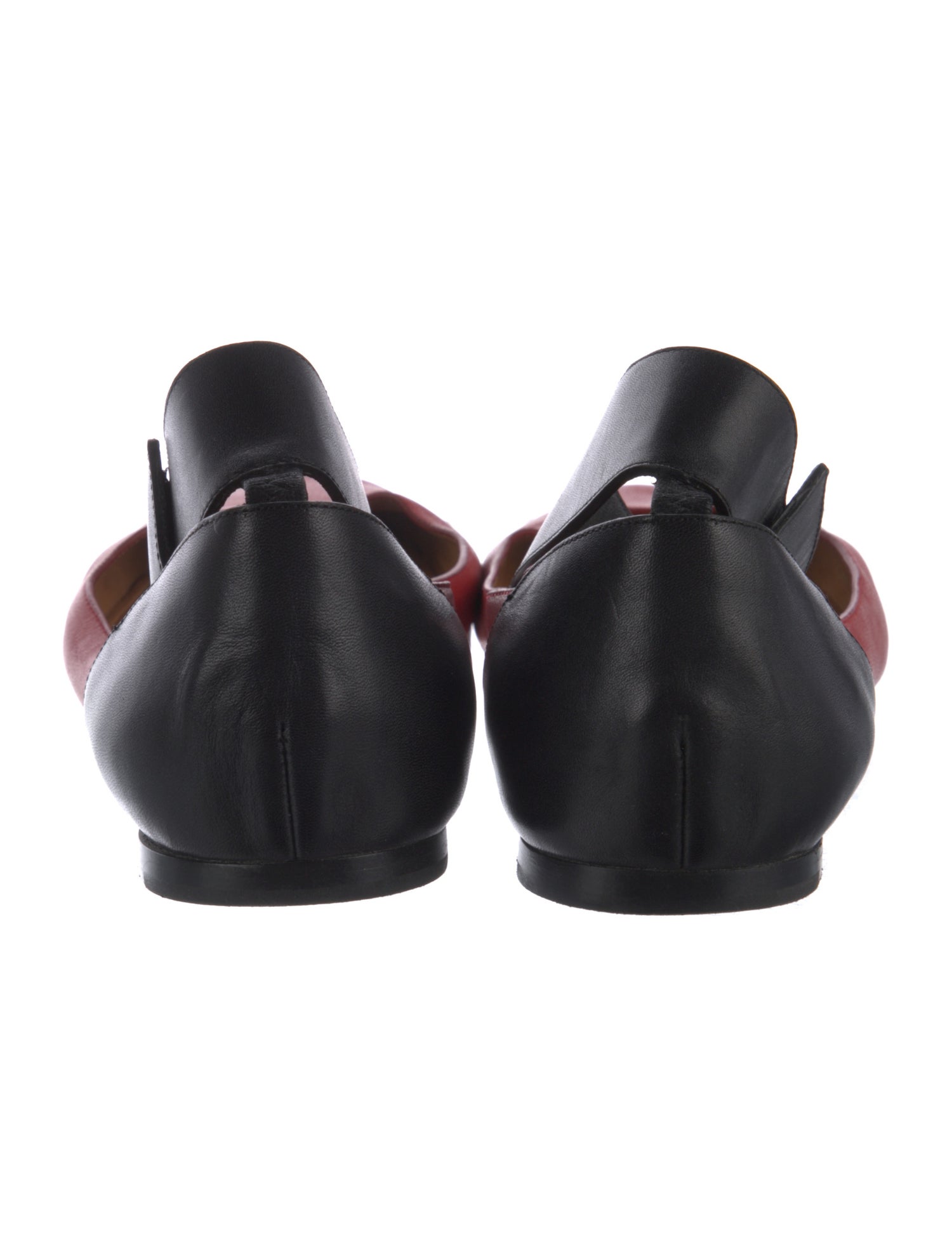 Chloé Leather Colorblock Pattern Ballet Flats