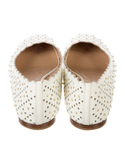 Chloé Leather Lasercut Accents Flats