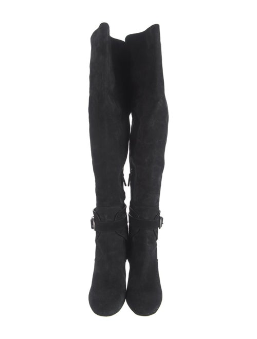 Chloé Suede Leather Trim Embellishment Boots