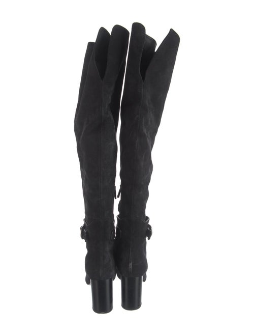 Chloé Suede Leather Trim Embellishment Boots