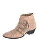 Chloé Leather Studded Accents Western Boots