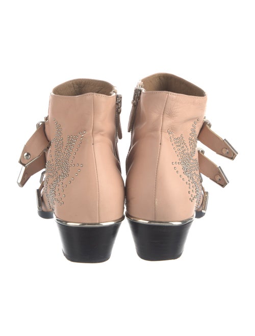 Chloé Leather Studded Accents Western Boots
