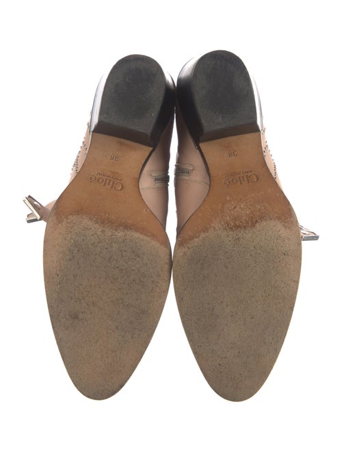 Chloé Leather Studded Accents Western Boots