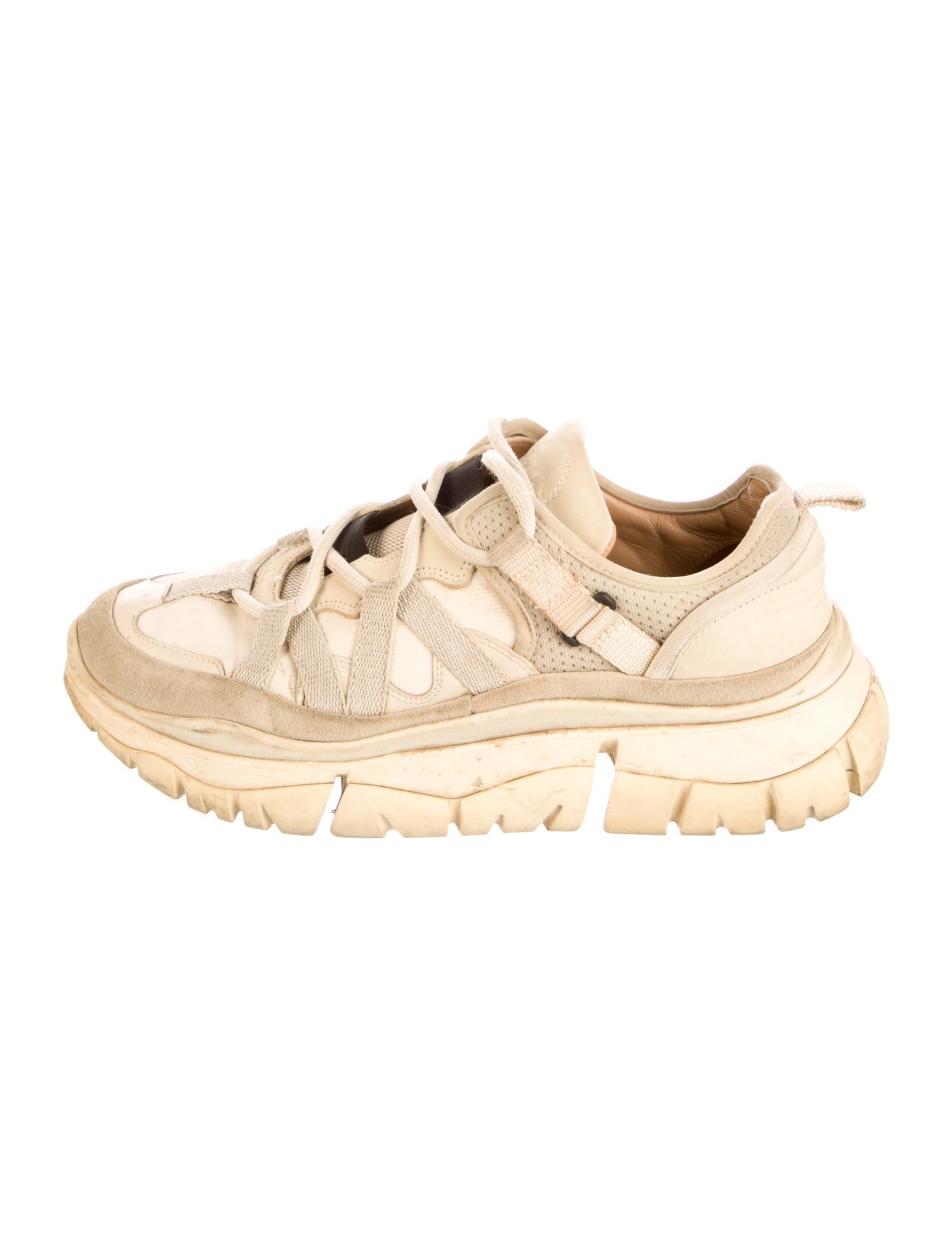 Chloé Nylon Colorblock Pattern Sneakers