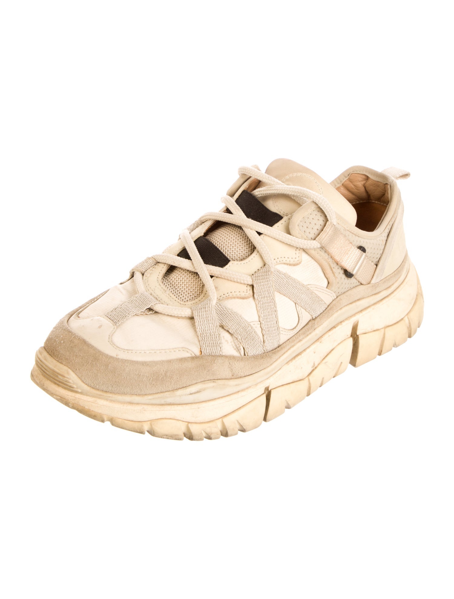Chloé Nylon Colorblock Pattern Sneakers