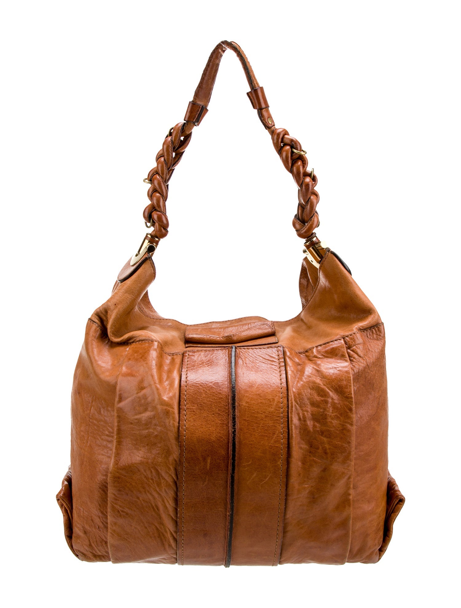 Chloe レザー スモール ホーボーバッグ ブラウン Chloé グレインレザー製Marcieスモールホーボーバッグ のピンク