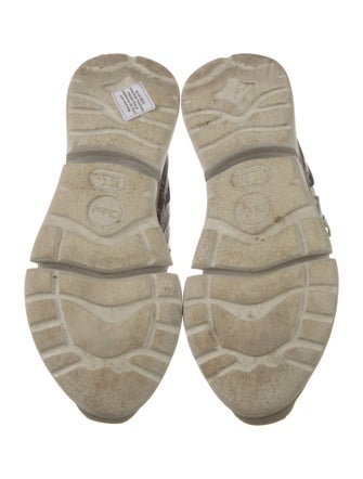 Chloé Leather Colorblock Pattern Sneakers