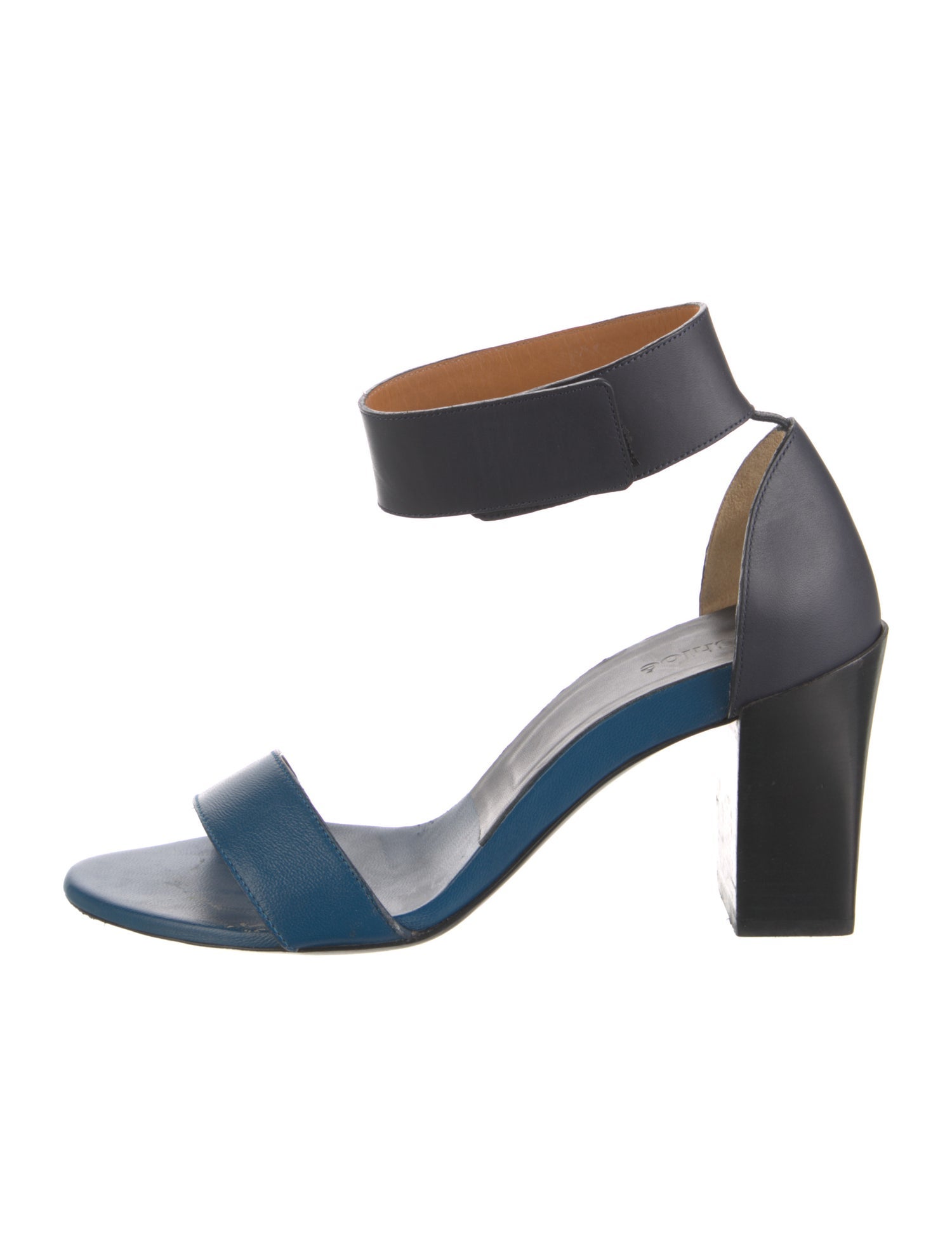 Chloé Leather Colorblock Pattern Sandals