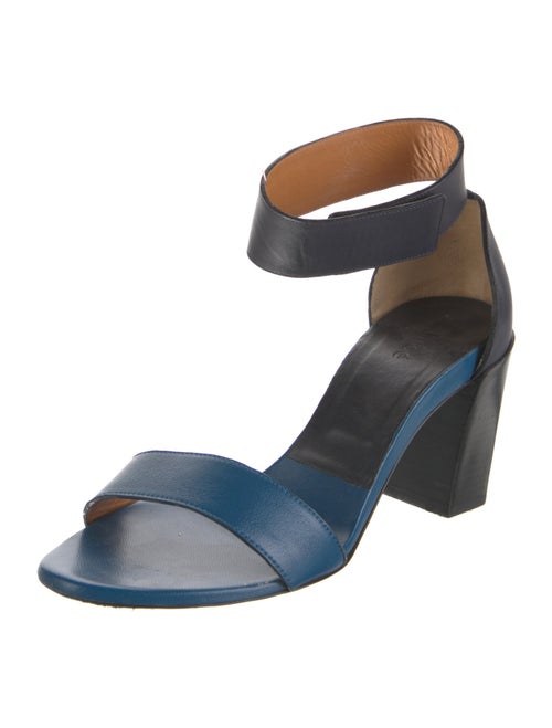 Chloé Leather Colorblock Pattern Sandals