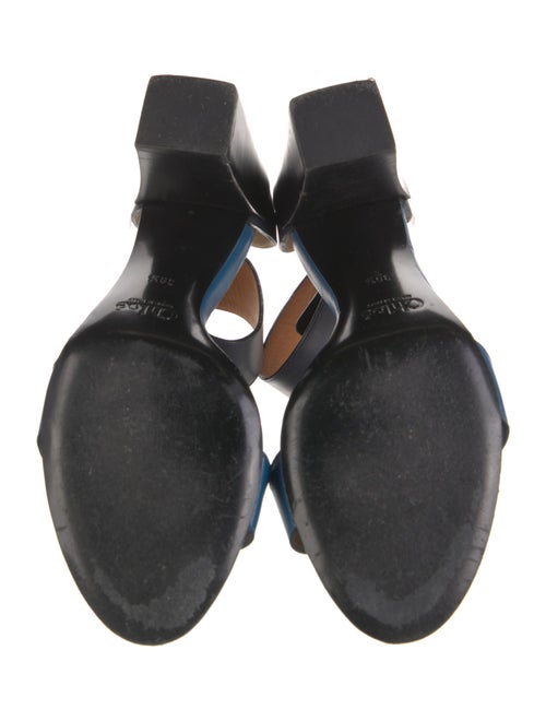 Chloé Leather Colorblock Pattern Sandals