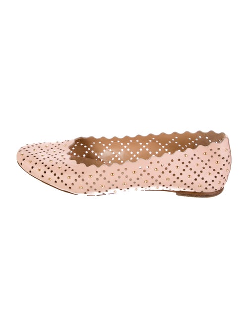 Chloé Leather Patterned Ballet Flats