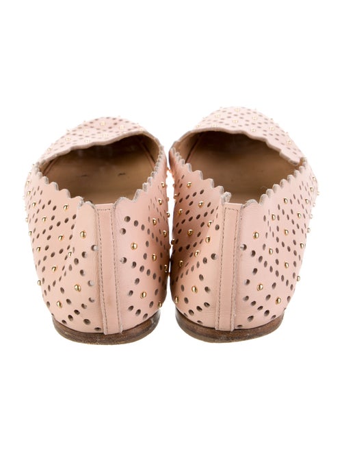 Chloé Leather Patterned Ballet Flats