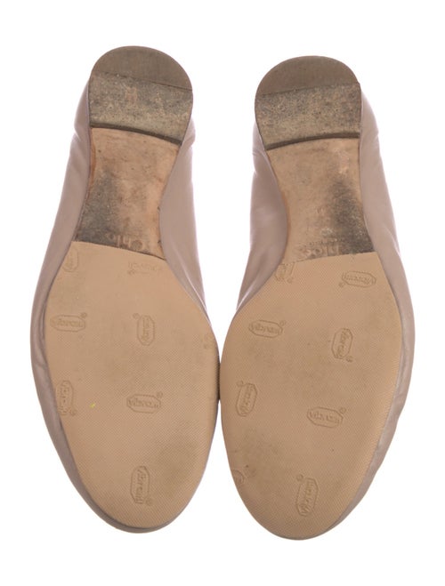 Chloé Leather Scalloped Accent Ballet Flats