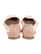 Chloé Leather Scalloped Accent Ballet Flats
