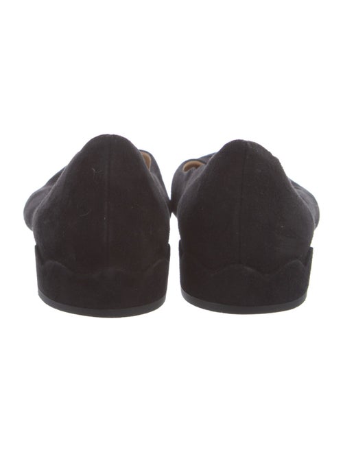 Chloé Suede Scalloped Accent Flats