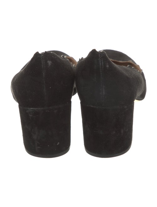 Chloé Suede Scalloped Accent Pumps