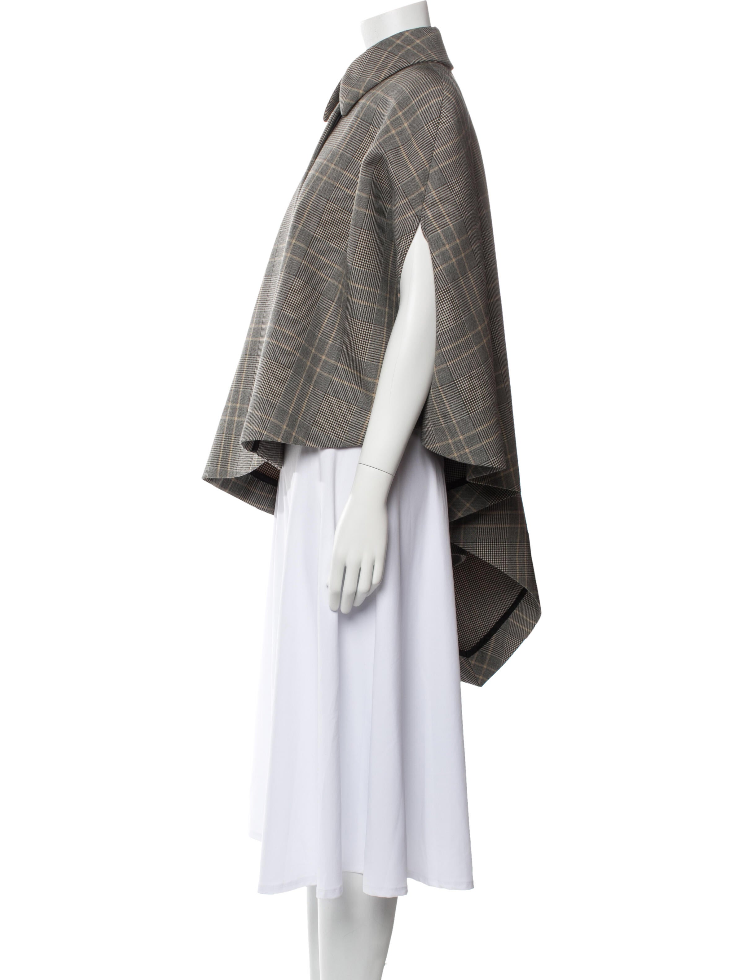 Chloé Virgin Wool Plaid Print Jacket