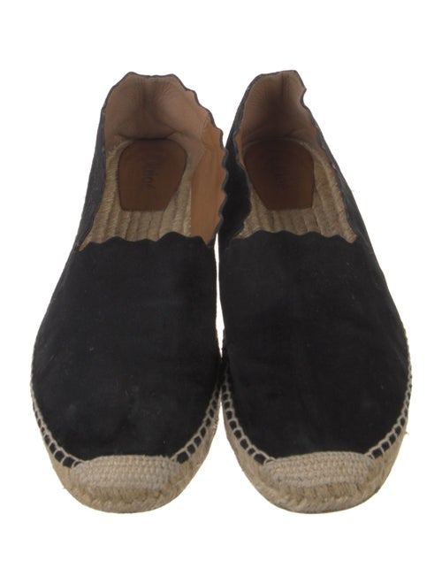 Chloé Suede Scalloped Accent Espadrilles