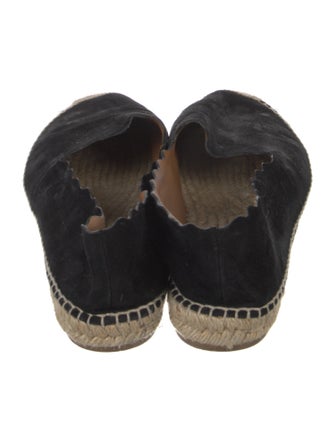 Chloé Suede Scalloped Accent Espadrilles